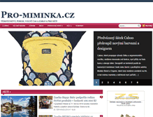 Tablet Screenshot of pro-miminka.cz